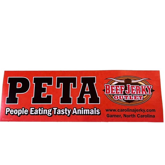Other Bumper Sticker Peta People Eating Tasty Animals Beef Jerky